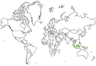 小葵花凤头鹦鹉的地理分布图
